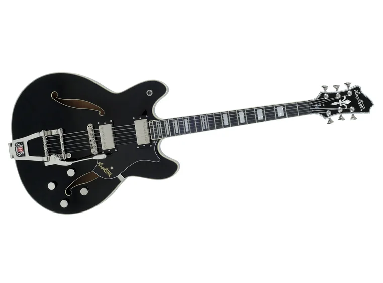 Hagstrom Tremar Viking Deluxe Black TREVIDLX-BLK 